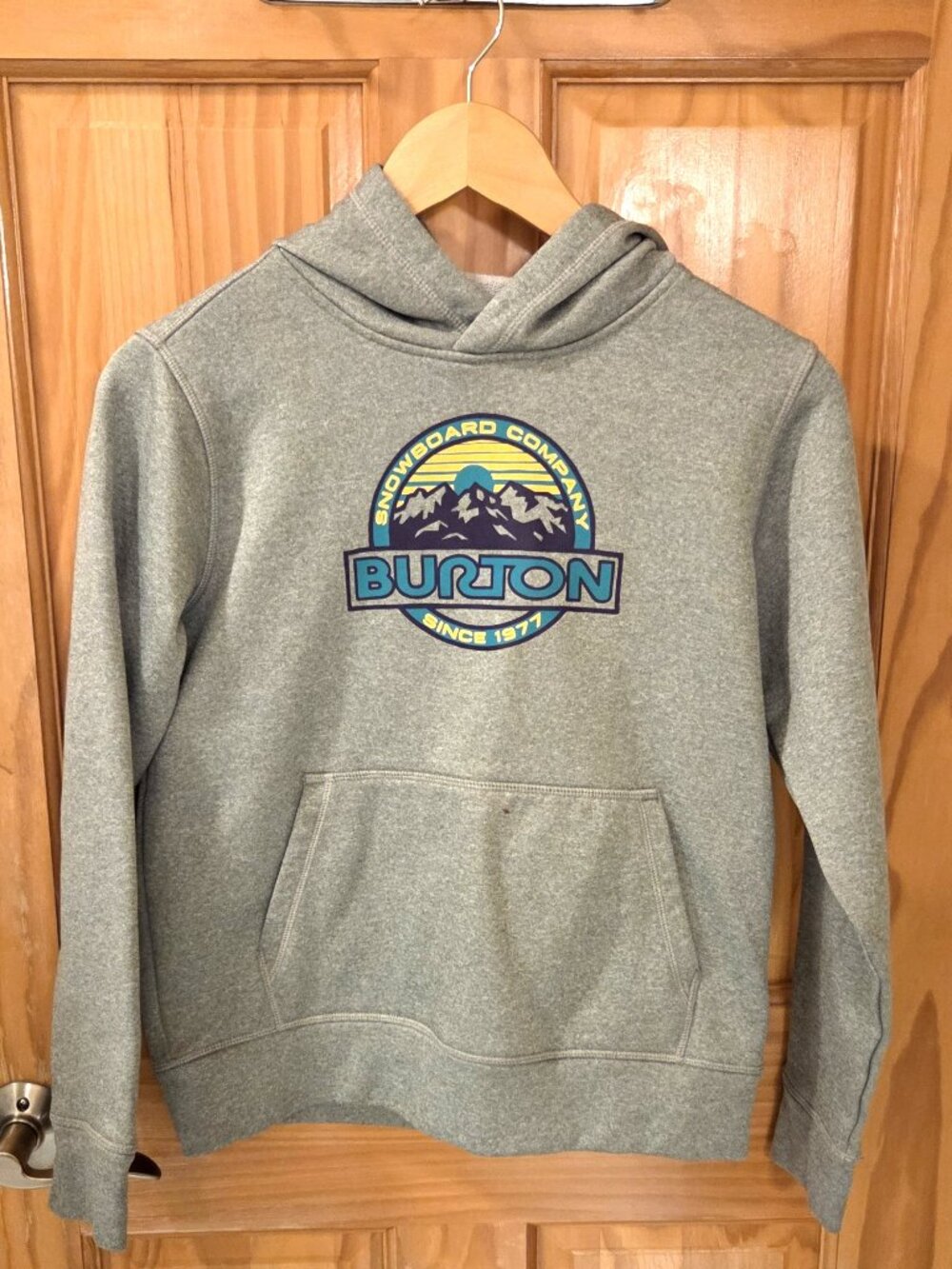 Kids Burton Oak Hoodie - Size Medium - Grey Heather - Great Condition